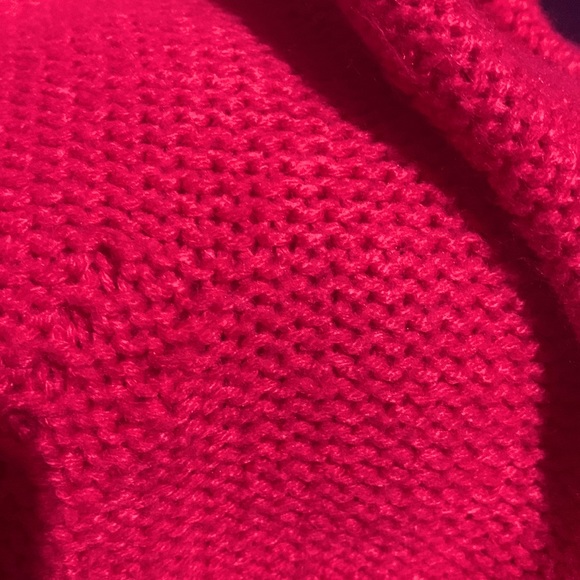 fire Los Angeles Sweater M Dark Pink Pullover Short Cropped Stretch Short Sleeve - Picture 15 of 15